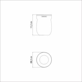 Recipiente para mate de acero inoxidable blanco 240 ml