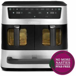 Cuisinart CUI3030050197136 Freidora de aire AFT13XSSE - Capacidad 13,6 L - Tanque doble + 1 cajón - Negro/Acero inoxidable - 2400 W