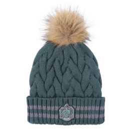 Gorro tricot pompom harry potter slytherin Gorro tricot pompom harry potter slytherin