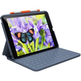 Logitech EMEA-914 Funda Rugged Lite para iPad (7ª, 8ª, 9ª gen) 10.2" Folio Resistente a Caídas CLASSIC BLUE