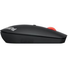 Lenovo ThinkPad Bluetooth Silent Mouse, Inalámbrico, Silencioso, 2400 DPI Ajustable, Bluetooth 5.0, Multi-Dispositivo, Sensor Óptico, Negro