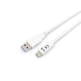 Equip EQ128363 Cable USB-A a USB-C de 1 metro, Versión USB 3.2 Gen 1, Color Blanco