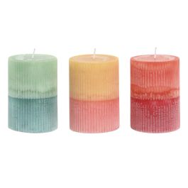 DKD Home Decor Vela Shabby Bicolor de Cera 315 gr. 7x7x10 cm Pack 12 Unidades Decoración Colores Surtidos Precio: 36.9499999. SKU: B1GWE6SVHK