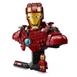 LEGO 76327 Busto de Iron Man Mk4 Marvel, Set de Construcción para Exposición de 436 Piezas Coleccionable, Edad Recomendada +18 Años LEGO 76327 Busto de Iron Man Mk4 Marvel, Set de Construcción para Exposición de 436 Piezas Coleccionable, Edad Recomendada +18 Años