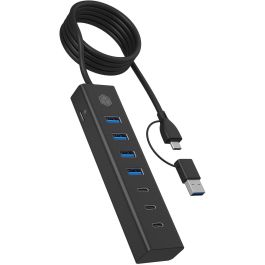 ICY BOX IB-HUB1737-C3 Hub USB-C/USB-A 3.2 de 7 Puertos: 4x USB-A y 3x USB-C Precio: 55.50000049. SKU: B164Y5DYJ8