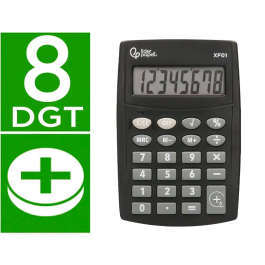 Liderpapel Calculadora de Bolsillo xf01 8 Dígitos Pilas Color Negro 99x64x9 mm Precio: 4.49999968. SKU: B1GREY39QH