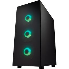 FSP CMT340 Plus Mid Tower Cristal Templado USB 3.0 Audio HD ARGB 4 Ventiladores 120mm Negro