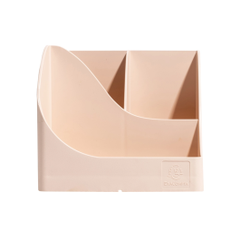 Plasticforte Cubilete portalapices Skandi plastico reciclado color nude 155x119x109 mm