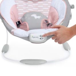 Ingenuity Transat Flora para Bebé | Tumbona con 8 Melodías, Suaves Vibraciones, Felpa Premium y Cojines de Apoyo Ingenuity Transat Flora para Bebé | Tumbona con 8 Melodías, Suaves Vibraciones, Felpa Premium y Cojines de Apoyo