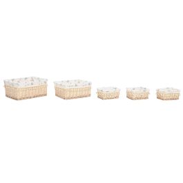 Cesta Ropa Shabby DKD Home Decor Natural 38 x 22 x 48 cm Set de 5 Cesta Ropa Shabby DKD Home Decor Natural 38 x 22 x 48 cm Set de 5