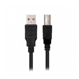 Nanocable Cable Impresora USB 2.0 A Macho a B Macho Negro 1m Ref. 10.01.0102-BK