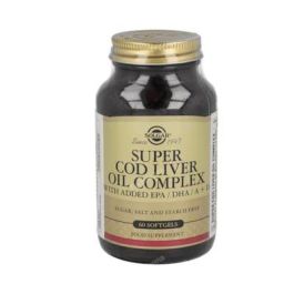 SOLGAR Super Cod Liver Oil Complex: Aceite de Hígado de Bacalao con Vitaminas A y D para el Sistema Inmune, 60 Cápsulas Precio: 19.5000003. SKU: B1FP9GGH5T