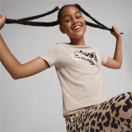 Camiseta de Manga Corta Infantil Puma Alpha Rosa 14 Años
