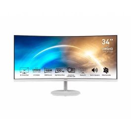 MSI Monitor Pro MP341CQW 34 Pulgadas UWQHD 3440x1440 VA 100Hz 1ms HDMI DP USB Blanco Precio: 266.50000014. SKU: S7818846