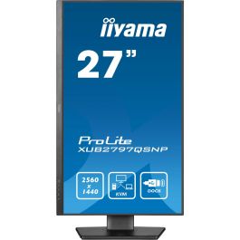 Iiyama ProLite XUB2797QSNP-B1 Monitor 27" QHD 2560x1440 IPS 100Hz 1ms Altavoces DisplayPort USB-C Negro