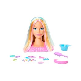 Mattel Barbie Busto Fashionista Rubia con Más de 20 Accesorios de Estilismo