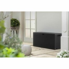 Keter Caja de Jardín Emily 270L Antracita Resistente a la Intemperie y Rayos UV para Exterior