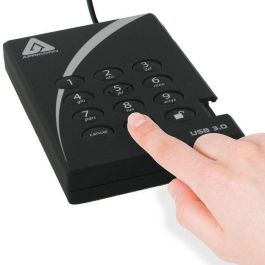 Apricorn Aegis Padlock 3.0 Disco Duro Externo 2TB USB 3.0 - Cifrado Hardware AES 256-bit FIPS 197, Acceso PIN, Sin Software