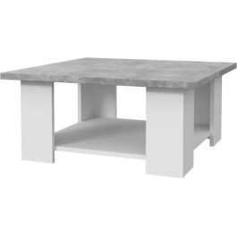 Mesa de centro PILVI Hormigón blanco y gris claro L 67 x P 67 x A 31 cm Precio: 84.50000031. SKU: B1DZ9FKX98