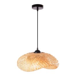 Lámpara Colgante Anthony SKD-P-2045 de Ratán Malla Ovalada Hecha a Mano. Diseño Vintage, ideal para Iluminación Cálida con Bombilla E27 Precio: 36.9499999. SKU: B15QYQMA44