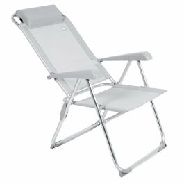 Aktive Silla Reclinable de Camping de Aluminio y Textileno - Medidas: 44x55x101 cm