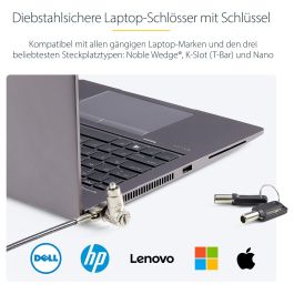 Videocámara de Vigilancia Startech UNIVKA25-LAPTOP-LOCK