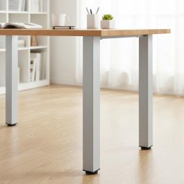HERRAJES ALK 60X60-710 Juego de 4 Patas Regulables para Mesa Fija Rigo, en color Gris