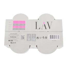 LAV Set de 4 Vasos Pinta, 340 ml, Color Rojo, 8.5 cm de Diámetro x 9 cm de Altura, Vidrio (6 Cajas)