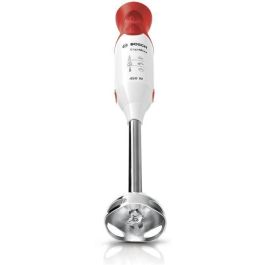 Batidora de mano BOSCH - 450 Watt - Batidora de mano de acero inoxidable - 4 cuchillas afiladas - 2 velocidades - Recipiente graduado 600 ml - blanco / rojo Batidora de mano BOSCH - 450 Watt - Batidora de mano de acero inoxidable - 4 cuchillas afiladas - 2 velocidades - Recipiente graduado 600 ml - blanco / rojo