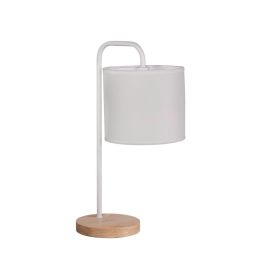 SKD-T1012 Lámpara de Mesa El Tigre Tela y Madera | Diseño Moderno y Único | Casquillo E27 Compatible LED RGB CCT para Hogar y Negocio