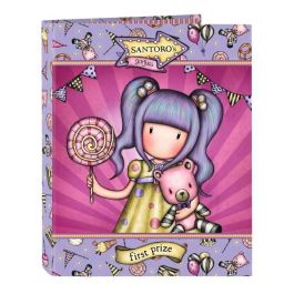 Safta Carpeta Cartón Forrado Folio 4 Anillas Mixtas 25mm Gorjuss Fairground 330x265x40mm