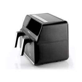 Jocca 2097 Freidora de Aire Doble Sin Aceite, Air Fryer con Dos Cestas Independientes 4L+4L, 8L Total, Cocción Saludable y Rápida