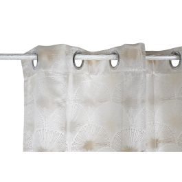 DKD Home Decor Cortina Tradicional Beige 270 x 140 cm (2 Unidades)