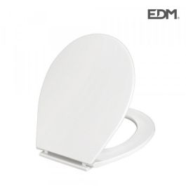 Edm Tapa WC Top Blanca con Tornillos - PVC, Distancia entre Tornillos 13.3-17.5 cm Precio: 19.68999967. SKU: S7901980