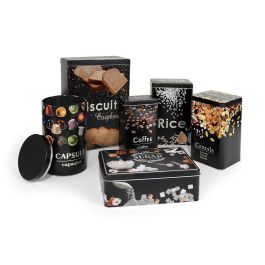 Quttin Bote de Metal para Arroz, 12 x 8 x 19 cm (12 Unidades)