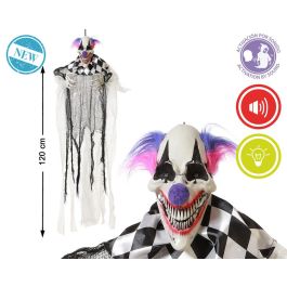 Figura Payaso Colgante Arlequín Con Pelo Lila, Sonido y Luz, 120 cm - Ideal para Fiestas y Eventos Temáticos Precio: 17.5000001. SKU: B182B8VF5M