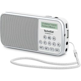 TechniSat TechniRadio RDR Radio Portátil Digital FM/DAB+ con Batería y Pantalla OLED Color Blanco