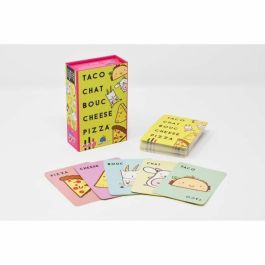Blue Orange Pizza de Queso Taco Chat Bouc - Juego de cartas de descarte rápido y atento