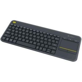 Logitech K400 Plus Teclado Inalámbrico con Touchpad, Alcance de 10m, Pilas de 18 Meses