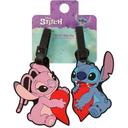 Disney Set 2 Etiquetas de Equipaje Angel & Stitch de Silicona Precio: 18.0895. SKU: B1JFW47BGB