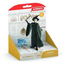 Schleich 42682 Harry Potter La Profesora McGonagall y sus Figuras de Patronus para Niños a partir de 6 Años