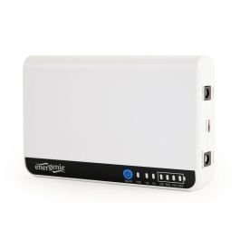 Gembird EG-UPS-DC18 Sistema de Alimentación Ininterrumpida UPS 18W, Batería Ión Litio 2200Ah, 12V, Compacto Blanco