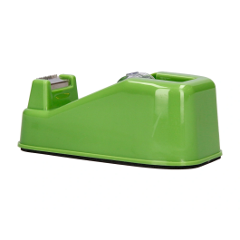 Liderpapel Portarrollo sobremesa ecouse 100% plástico reciclado para cinta de 33 mt color verde