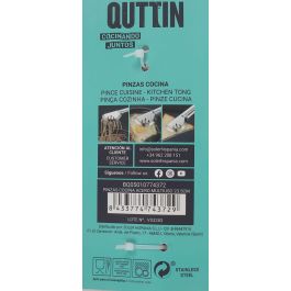 Pinzas de cocina multiuso Quttin 23.5 cm acero (36 Unidades) Pinzas de cocina multiuso Quttin 23.5 cm acero (36 Unidades)