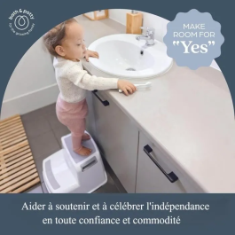 Dreambaby Taburete con Escalera Antideslizante y Texturizado DRE9312742406868 Gris y Negro Hasta 80kg