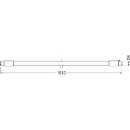 [LVE-4058075824034] Tubo LED T8 Ledvance/Osram G13 24W 3600Lm 6500K 190º IP20 Regulable