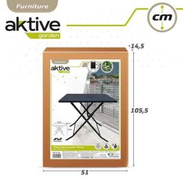 Mesa cuadrada plegable de metal aktive 70x50x70 cm Mesa cuadrada plegable de metal aktive 70x50x70 cm