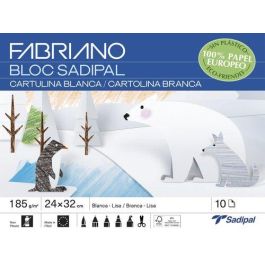 Sadipal Bloc De Cartulina Color 32x24 cm Para Manualidades 185 gr 10H Blanco Precio: 1.88999943. SKU: B16R488JNH