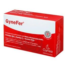 Gynea Gynefer 30 Cápsulas con Ferginate, Vitamina C y B12 para Estados Carenciales de Hierro Precio: 23.4999996. SKU: B17Q4EJ8MH