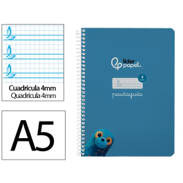 Liderpapel Cuaderno Espiral A5 Pautaguía Tapa Blanda 40 Hojas 75gr Cuadro Pautado 4mm Color Azul Precio: 6.50000021. SKU: B1KJZJMDVG